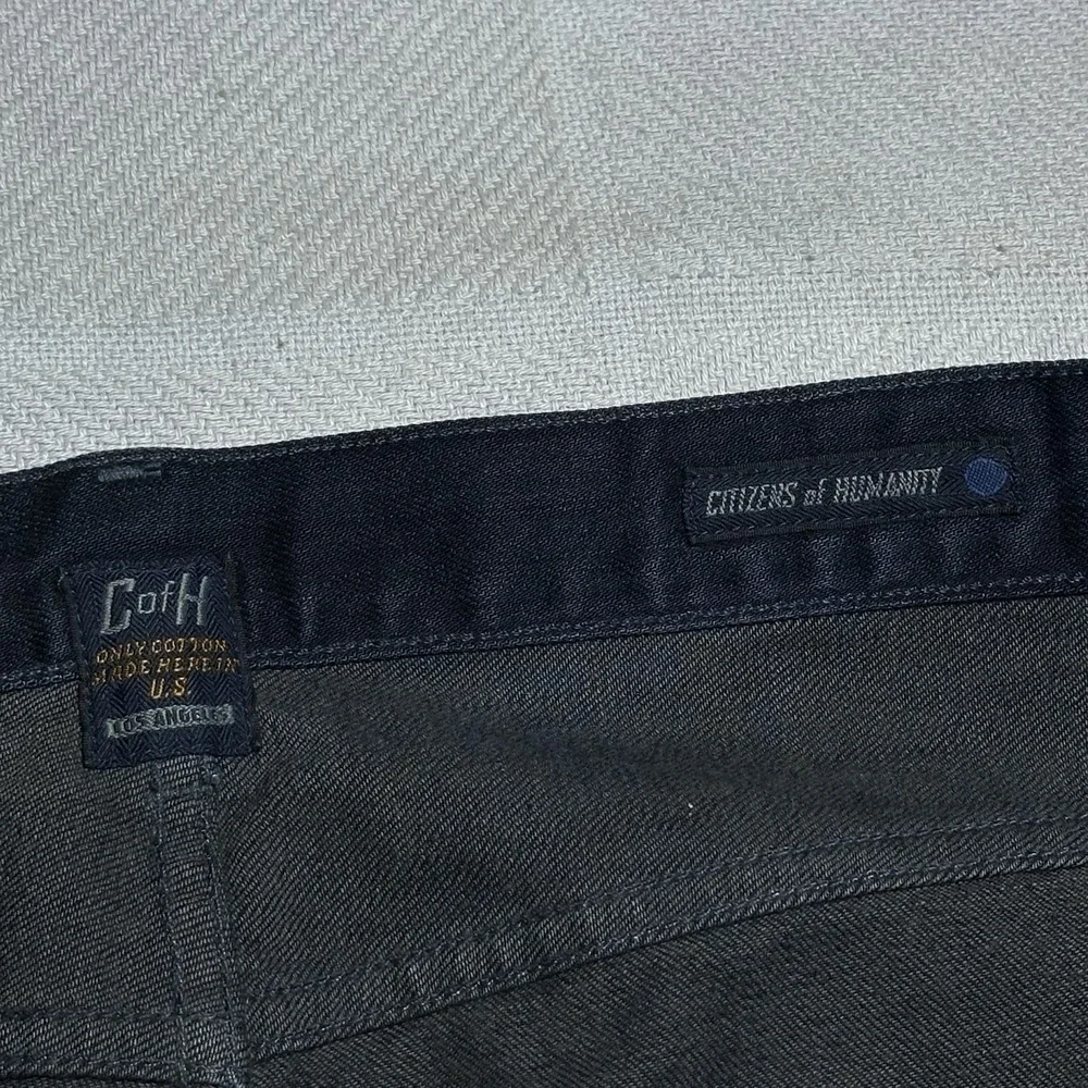 Citizens of Humanity Sid Straight Jeans 38x32 Dark Wash Denim‎ USA Made 5 Pocket